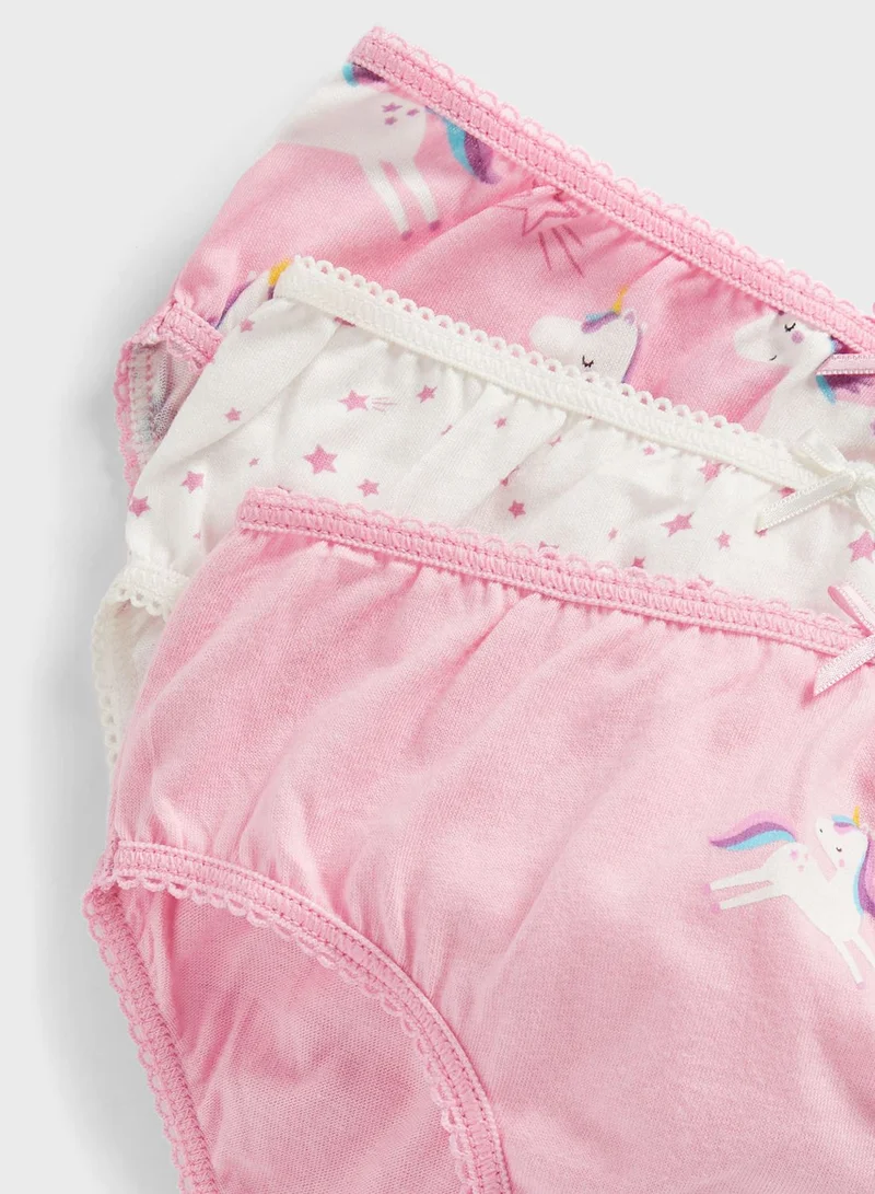 mothercare Youth 5 Pack Printed Briefs