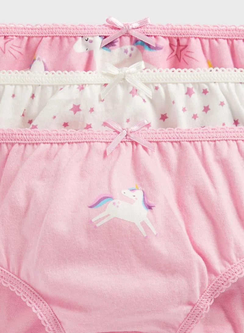 mothercare Youth 5 Pack Printed Briefs
