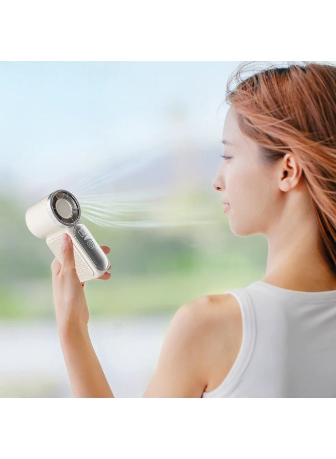 Torima مروحة توريما F-37 بيج صغيرة محمولة - قابلة لإعادة الشحن عبر USB، تبريد هادئ عالي السرعة، زاوية قابلة للتعديل - Image 4