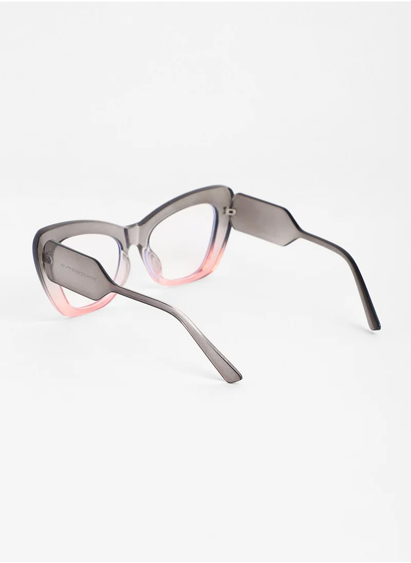 صوص هاوت The City Cateye Sunglasses - Navy Blue
