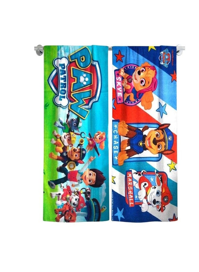 Athom Living Paw Patrol Themed Kids Bath Towel 60x120cm, 350 GSM, Soft & Absorbent, Multicolor, Perfect for Boys and Girls, Fun & Vibrant Design, Package of 2 - Image 2