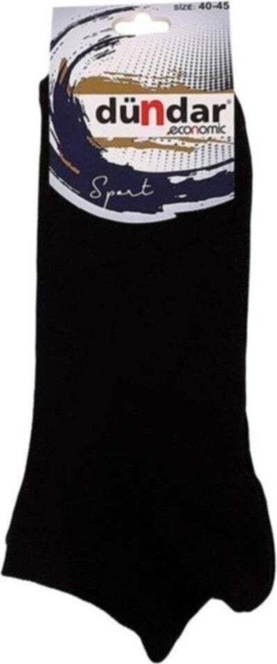 Dündar Men's Combed Cotton Economic Booties Socks - 12 Pieces  - Image 1