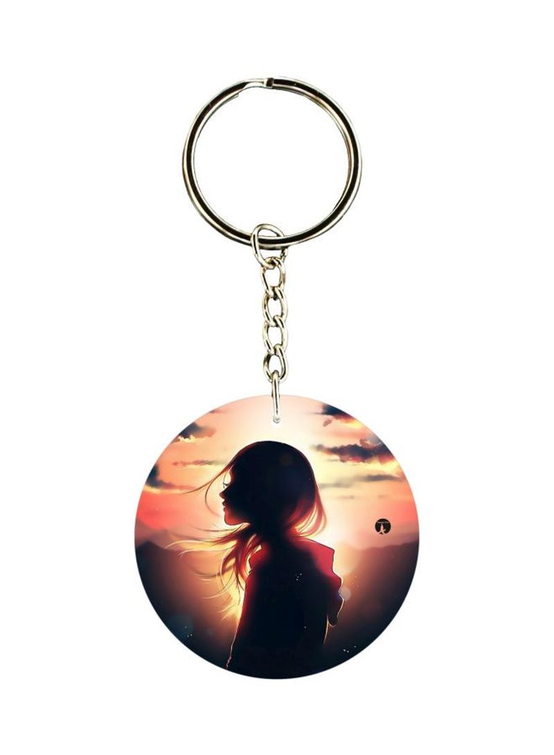 RKN Human Figure Printed Keychain