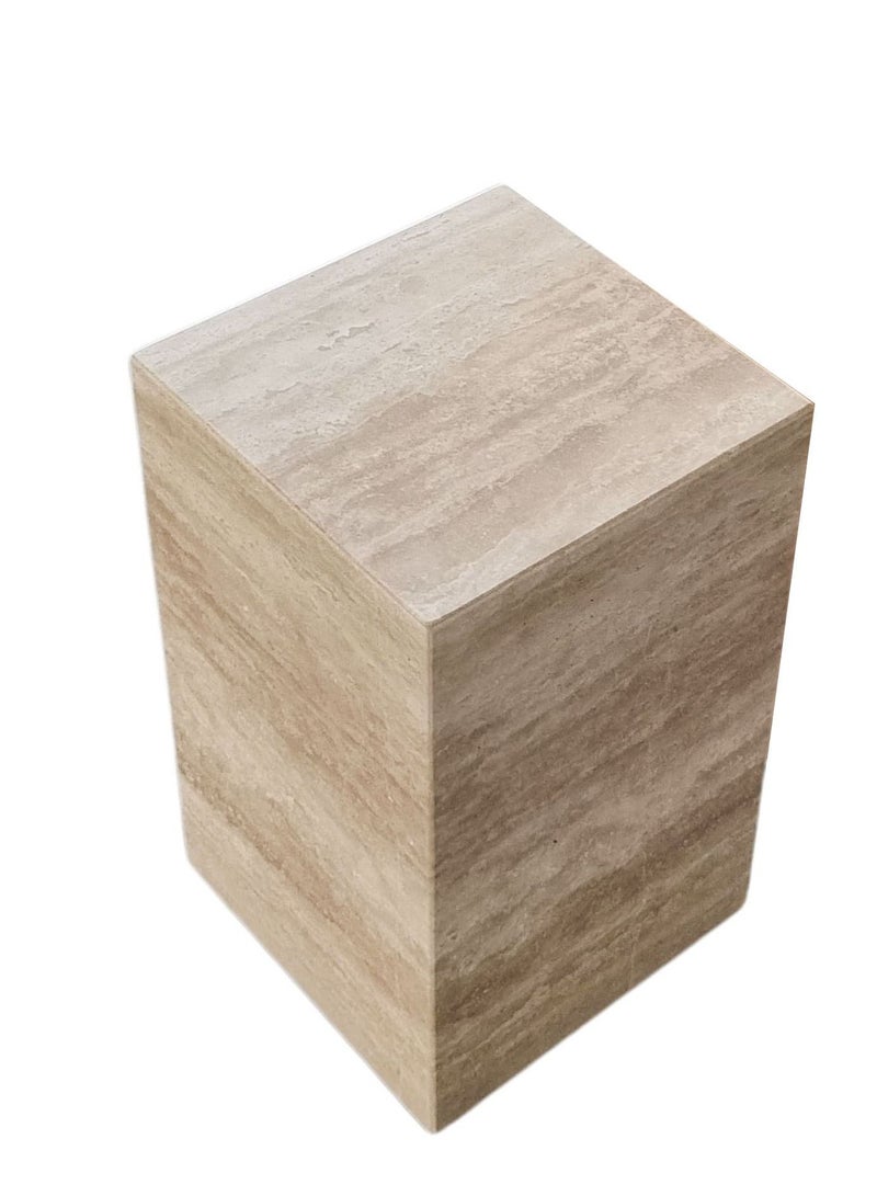 Generic Travertine Plinth side table 50x30x30cm  - Image 1