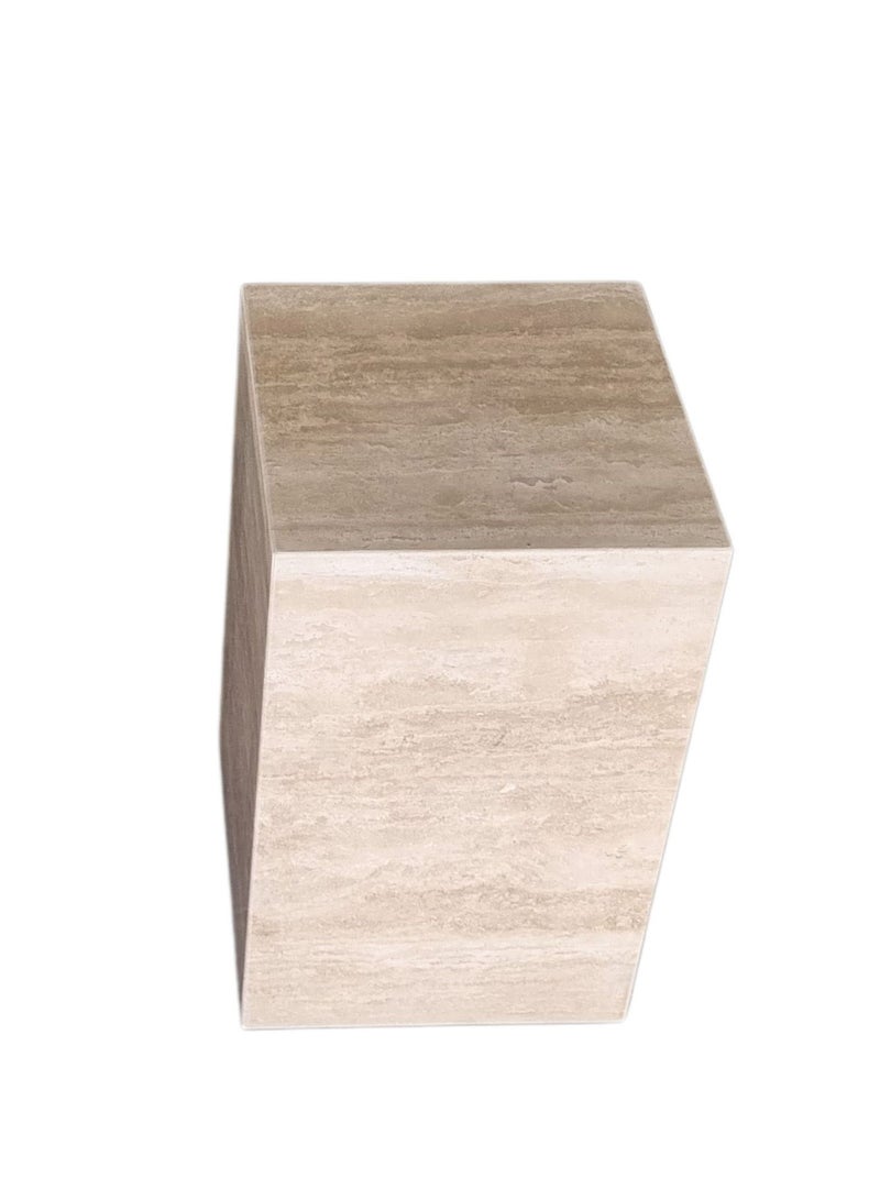 Generic Travertine Plinth side table 50x30x30cm  - Image 2