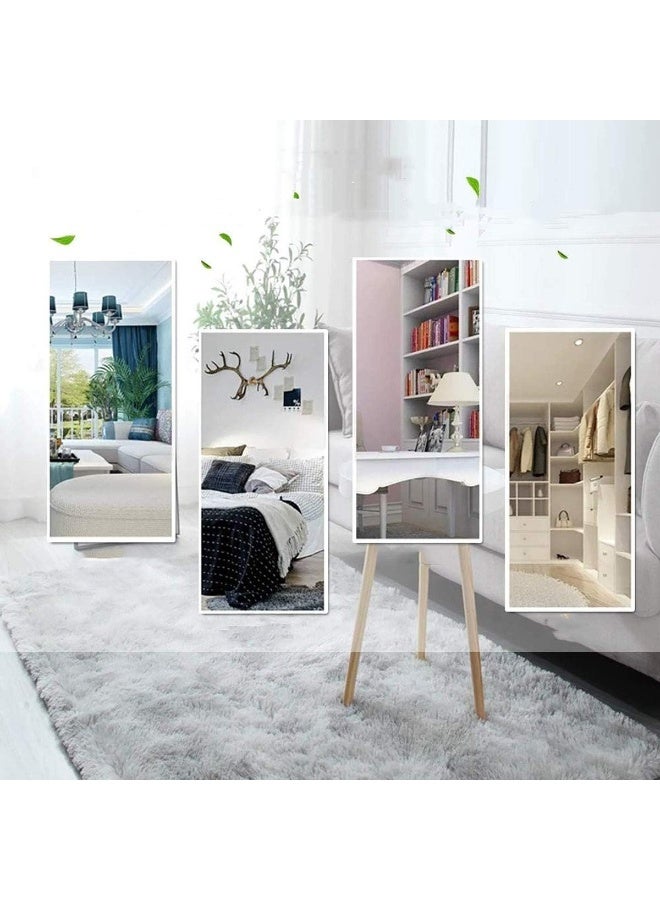 Fluffy bedroom carpet, area carpet, soft floor mat, anti slip living room carpet, fluffy plush carpet, living room home decoration (gray white, 80x120cm) - Image 5