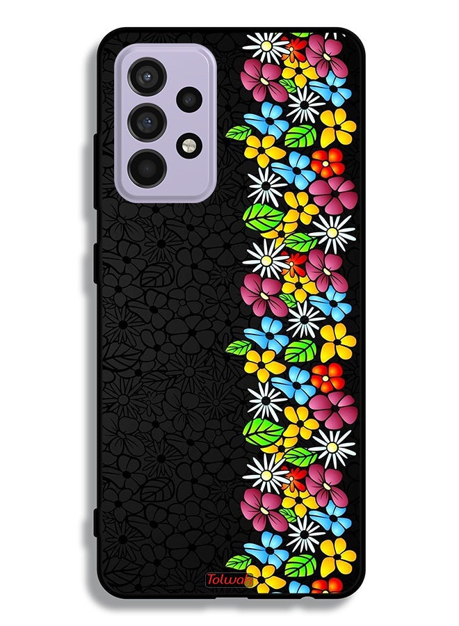 Tolwak Samsung Galaxy A52s 5G Protective Case Cover Flowers Line - Image 1