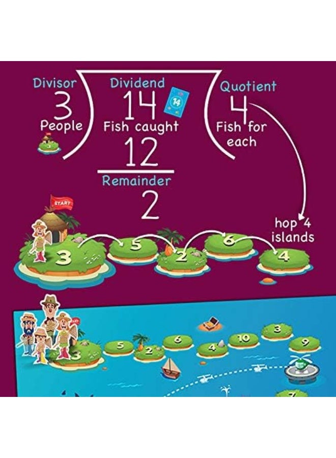 Logic Roots Big Catch Advanced Division Board Game Stem Toy Maths Resource - Image 1