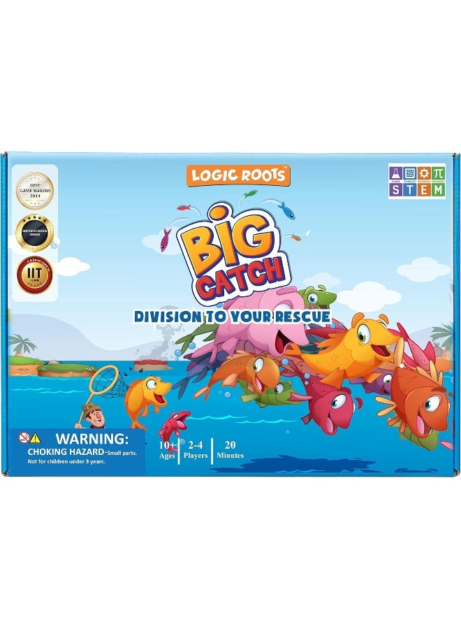 Logic Roots Big Catch Advanced Division Board Game Stem Toy Maths Resource - Image 3