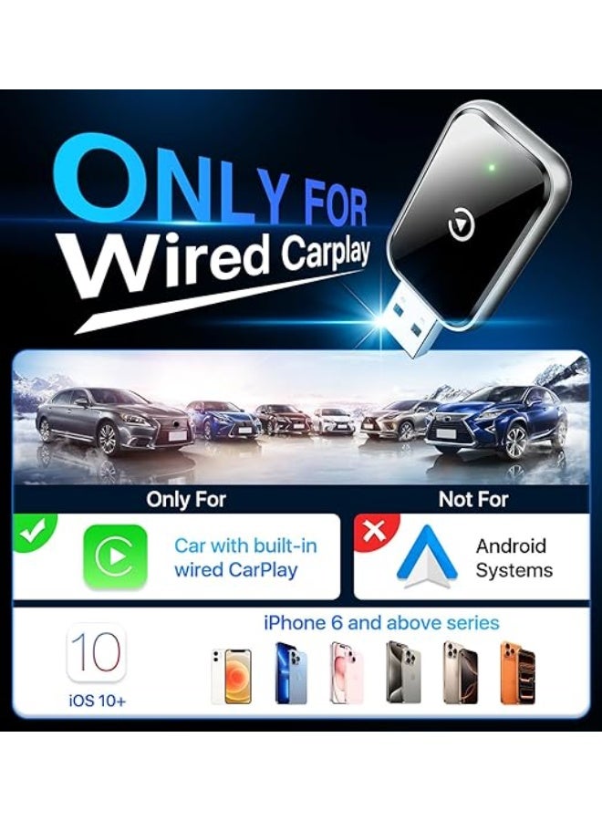 CarPlay Wireless Adapter - Upgrade Factory Wired CarPlay to Wireless - Plug & Play Dongle - Fast & Stable Connection for Daily Use - Image 3