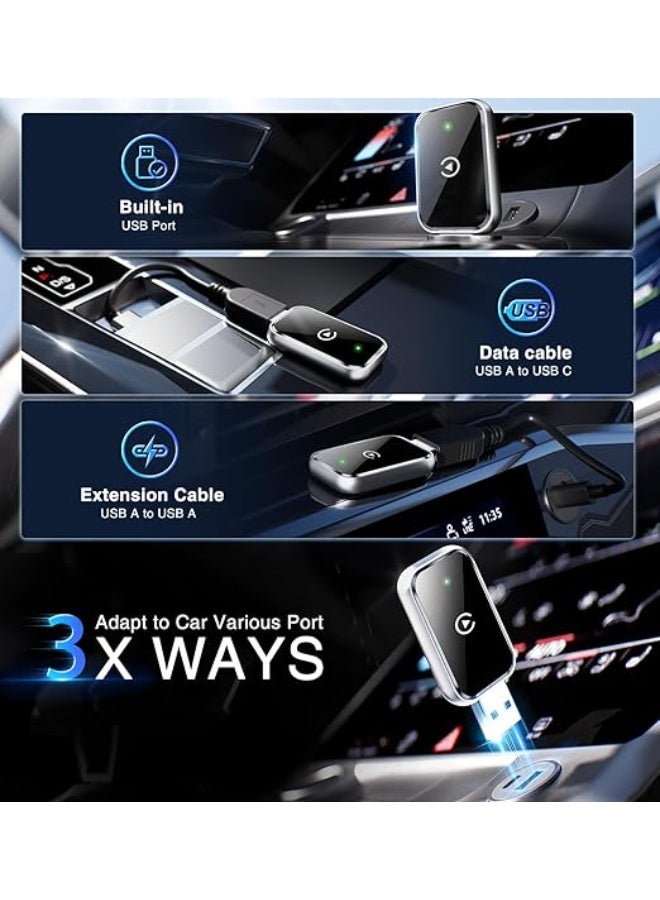 CarPlay Wireless Adapter - Upgrade Factory Wired CarPlay to Wireless - Plug & Play Dongle - Fast & Stable Connection for Daily Use - Image 4