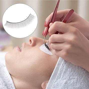 Fodlon 20 Pairs Training Eyelashes Self Adhesive Practice Lashes for Teaching Eyelash Extensions Eyelash Extension Training Kit for Mannequin Head - Image 4