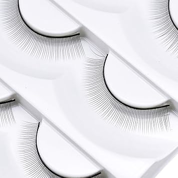 Fodlon 20 Pairs Training Eyelashes Self Adhesive Practice Lashes for Teaching Eyelash Extensions Eyelash Extension Training Kit for Mannequin Head - Image 3