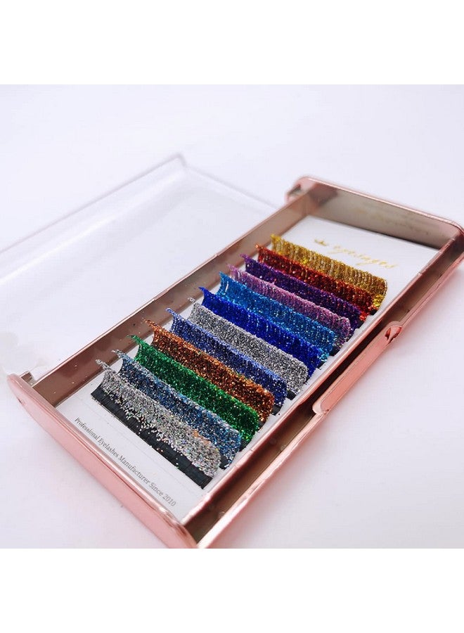 YABINA Colored Lash Extension Easy Fan Volume Lashes C Curl Self Blooming Lash Extensions Shiny Colorful Rapid Volume Eyelashes Extension (Shiny Colorful) - Image 5