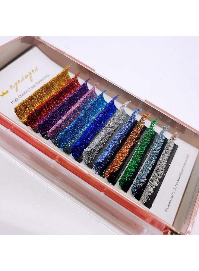 YABINA Colored Lash Extension Easy Fan Volume Lashes C Curl Self Blooming Lash Extensions Shiny Colorful Rapid Volume Eyelashes Extension (Shiny Colorful) - Image 4