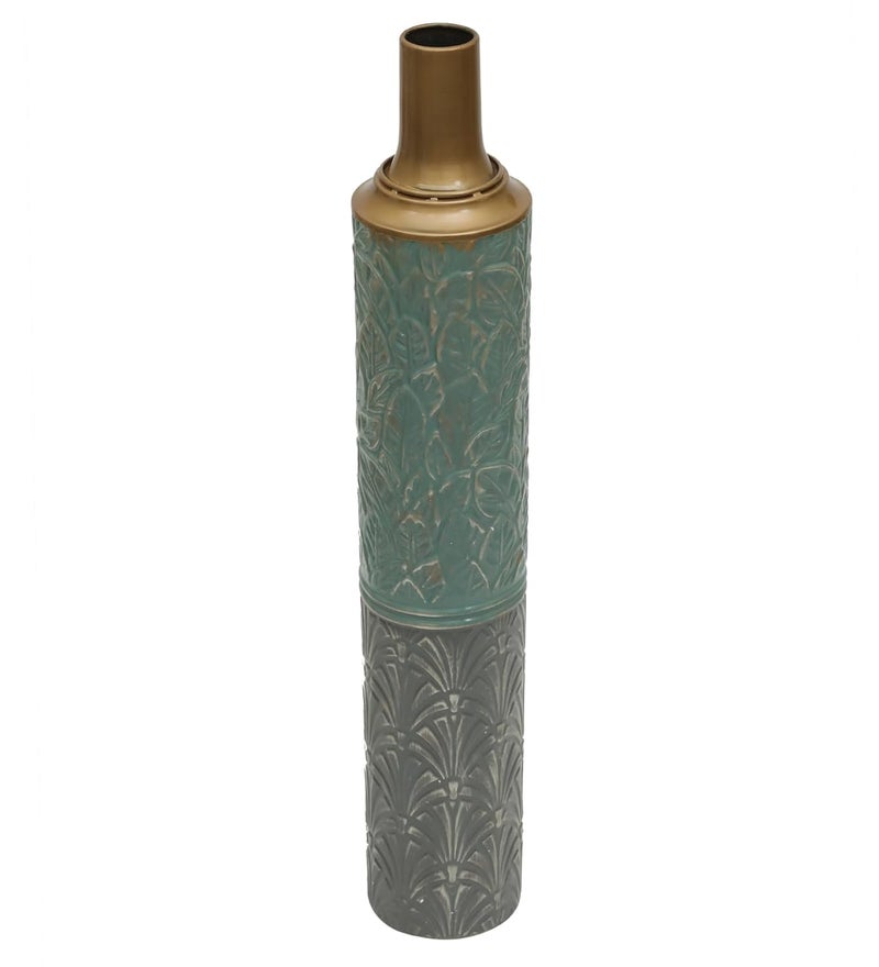 Vedas Exports Multicolor Russ Metal Floor Vase Home Decor Size 55 x 32 inches - Image 3
