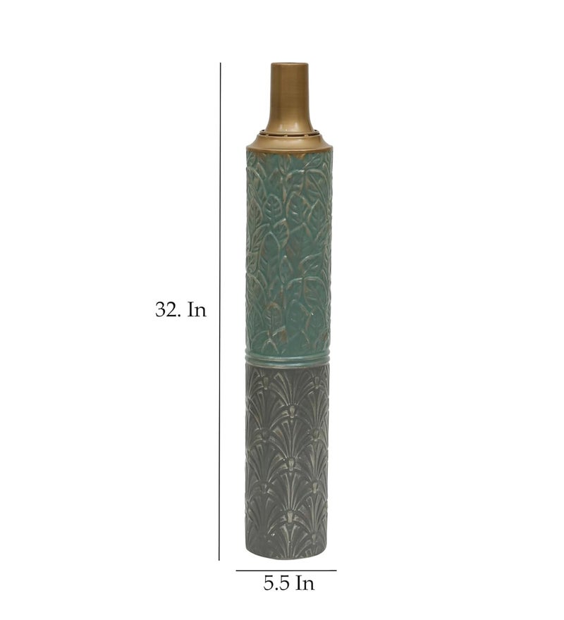 Vedas Exports Multicolor Russ Metal Floor Vase Home Decor Size 55 x 32 inches - Image 4