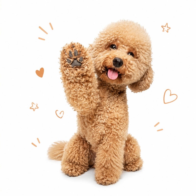 Cute Poodle Print Decorative Throw Pillow Soft Plush Cushion Cover for Sofa Bed Living Room - Image 1