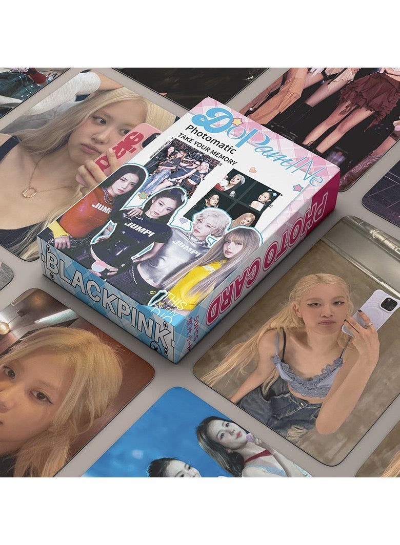 50Pcs  blackpink Laser  HD Collectible Cards  LOMO & Polaroid Mini Fan MerchLomo Cards Gift for Blink Boys and Girls - Image 1
