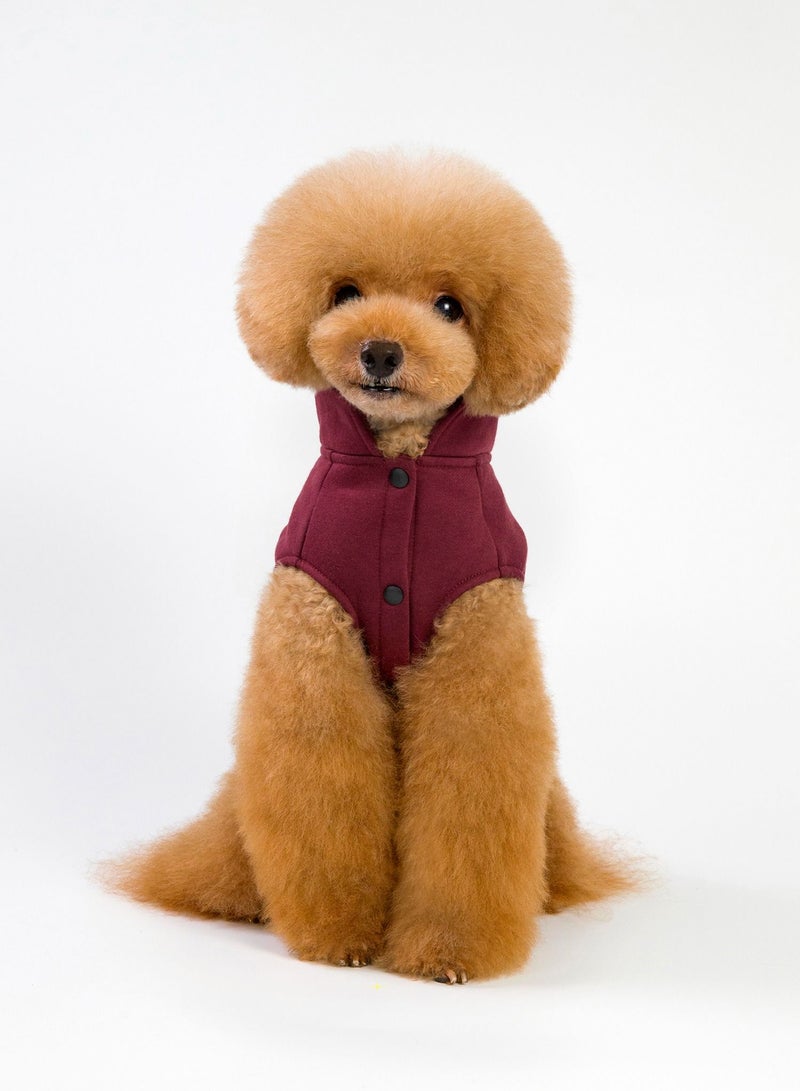 Loquat Pet clothes with thick coats Red  - Image 1
