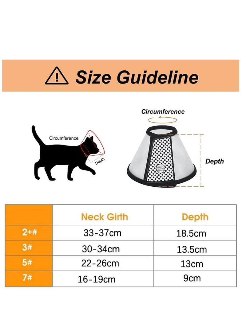 Senye Adjustable Velcro Cone for Dogs and Cats - Fits Necks up to 22cm in Girth, Comfortable Recovery Aid - Image 2