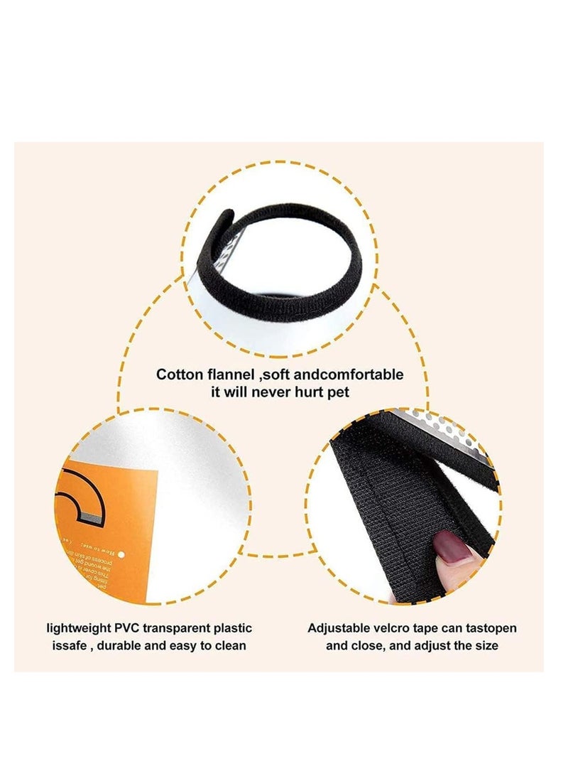 Senye Adjustable Velcro Cone for Dogs and Cats - Fits Necks up to 22cm in Girth, Comfortable Recovery Aid - Image 4