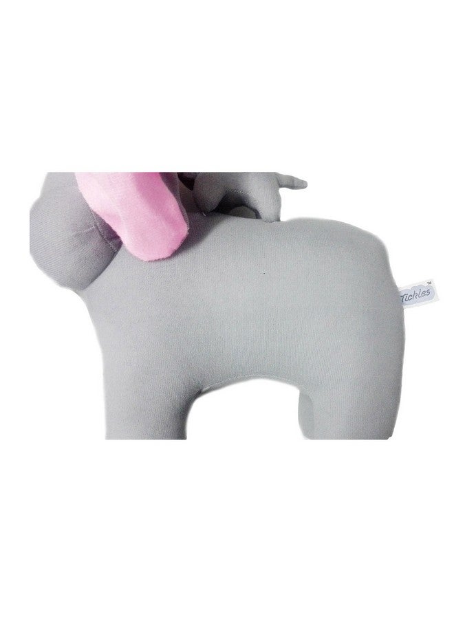 Tickles فيل أم مع دمية محشوة ناعمة للأطفال هدية عيد ميلاد (الحجم 32 سم اللون رمادي) - Image 5