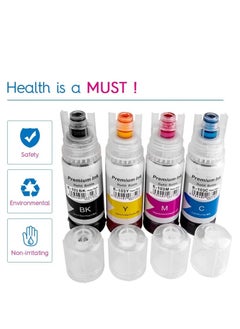 NexNova Generic Ink 103 for EcoTank for EPSON Combo Set 4 Pack Black Cyan Magenta Yellow  - Image 3