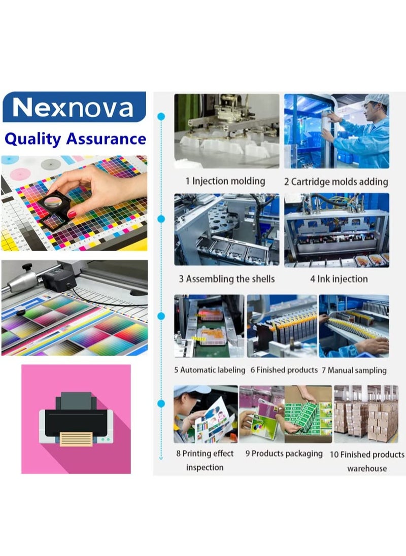NexNova - Generic Ink 103 for EcoTank for EPSON Combo Set 4 Pack Black Cyan Magenta Yellow - Image 1