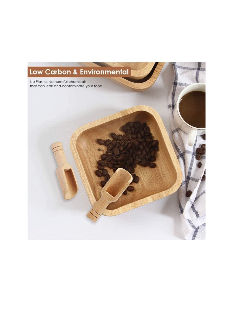 NIBEMINENT 10 pcs Mini Wooden Spoons，Mini Bamboo Spoons for Bath Salts, Tea Scoop, Washing Powder Spoon，Wooden Candy Spoon - Image 3