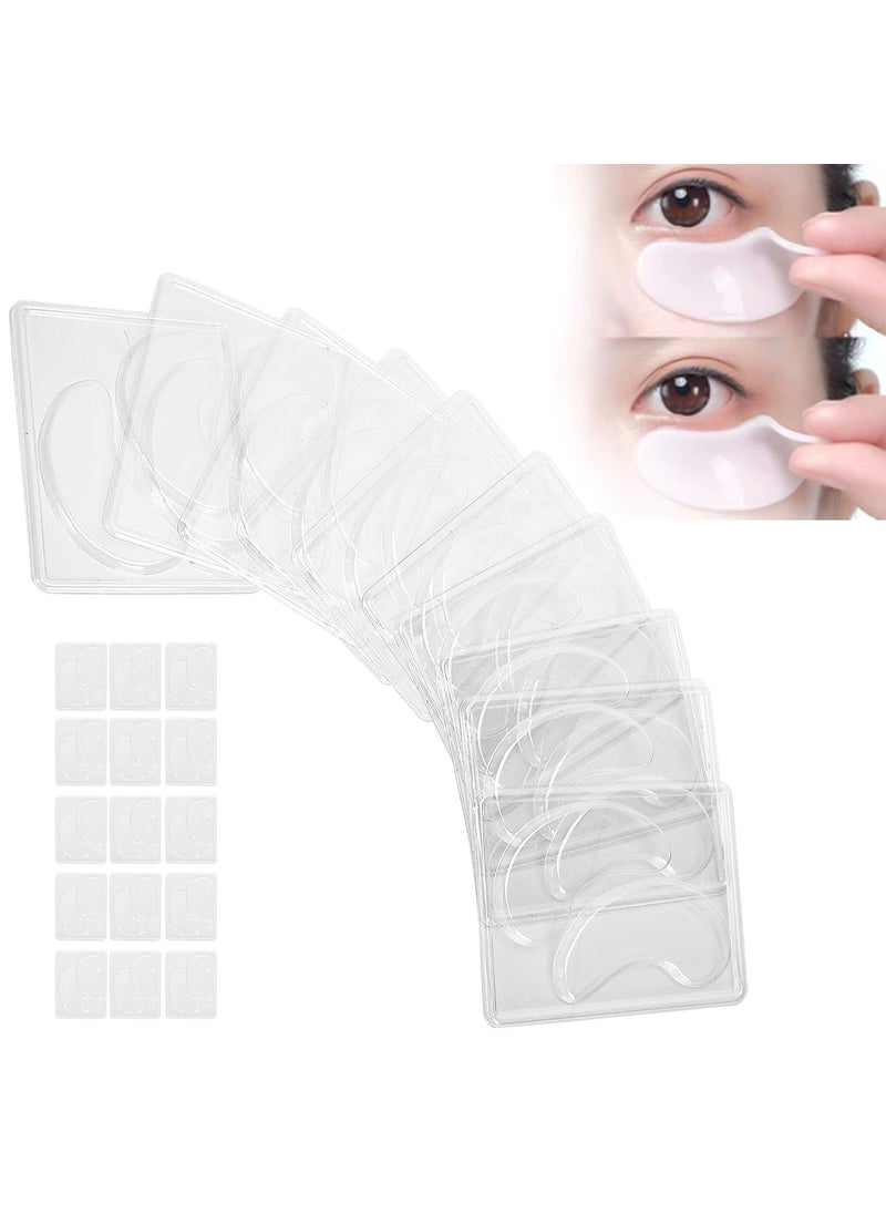 HURRISE 25 Pcs DIY Eye Mask Mold Portable Reusable Transparent DIY Under Eye Mask Mold for Facial Mask Machine  - Image 1