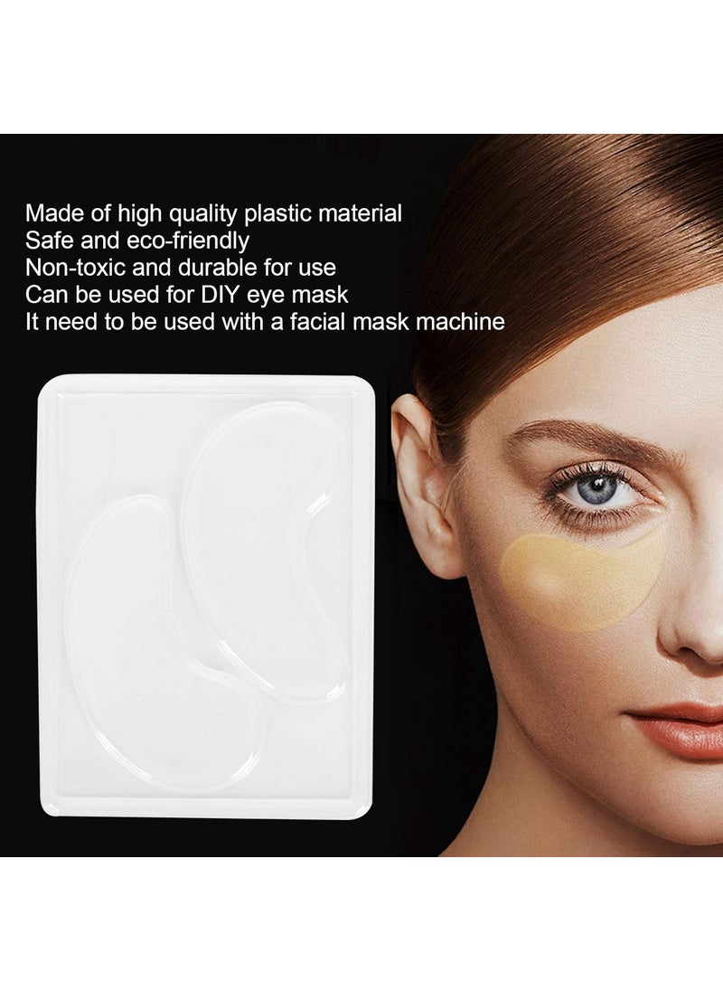 HURRISE 25 Pcs DIY Eye Mask Mold Portable Reusable Transparent DIY Under Eye Mask Mold for Facial Mask Machine  - Image 5