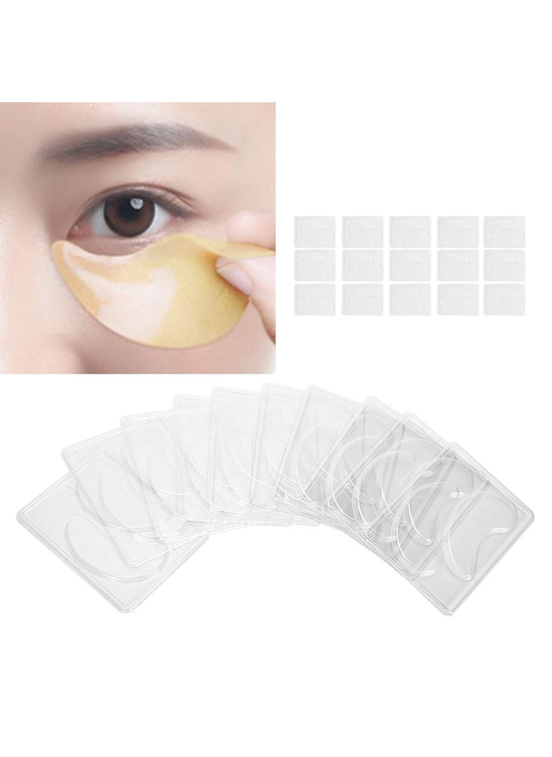 HURRISE 25 Pcs DIY Eye Mask Mold Portable Reusable Transparent DIY Under Eye Mask Mold for Facial Mask Machine  - Image 2