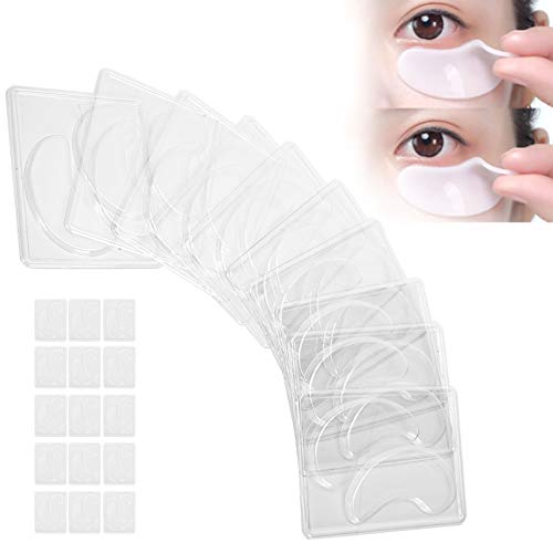 HURRISE 25 Pcs DIY Eye Mask Mold, Portable Reusable Transparent DIY Under Eye Mask Mold for Facial Mask Machine - Image 1