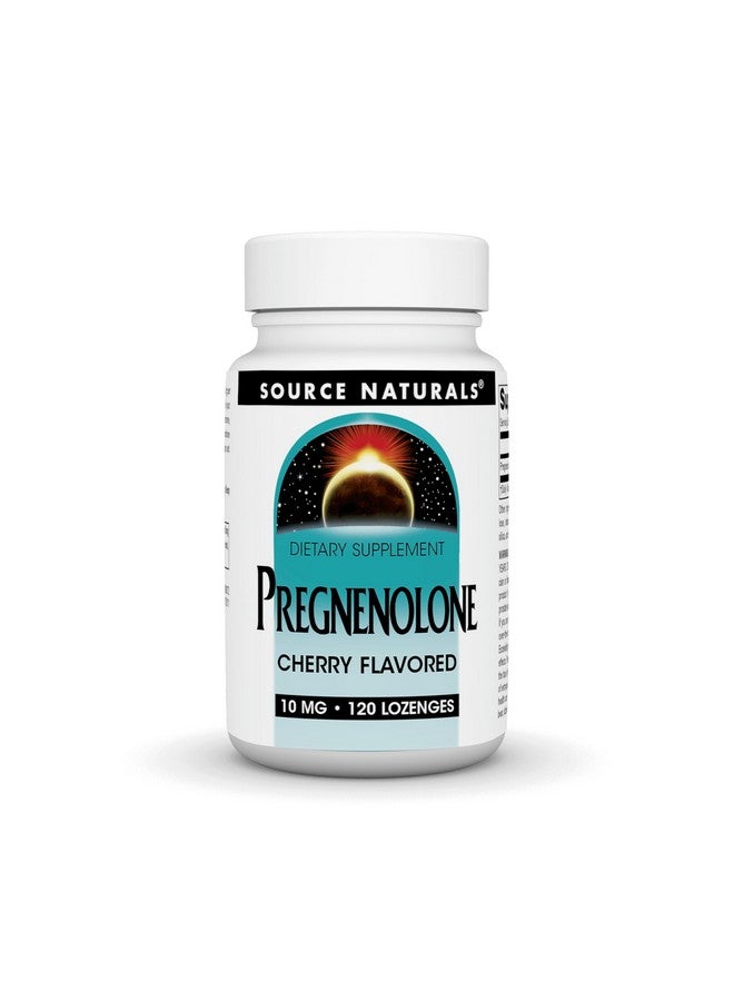Source Naturals Pregnenolone 10 mg - 120 Cherry Flavored Lozenges - Image 1