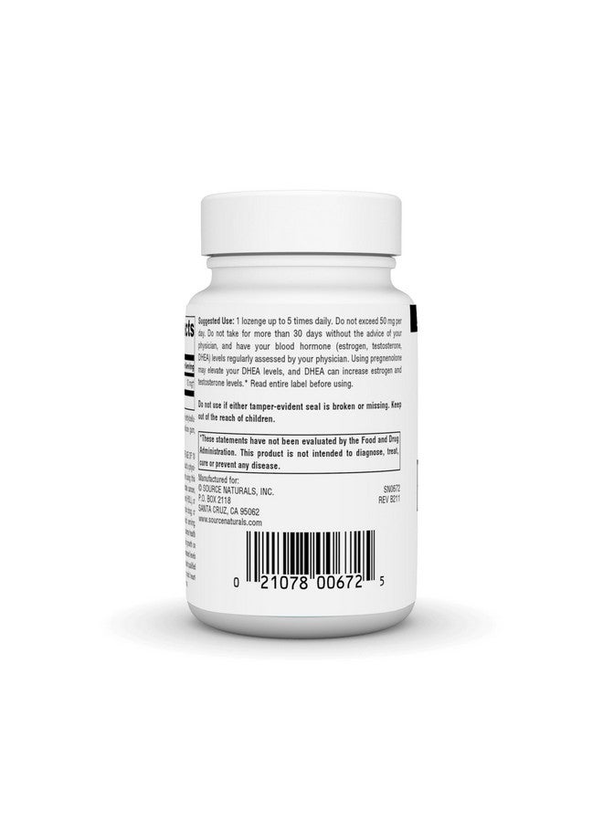 Source Naturals Pregnenolone 10 mg - 120 Cherry Flavored Lozenges - Image 3