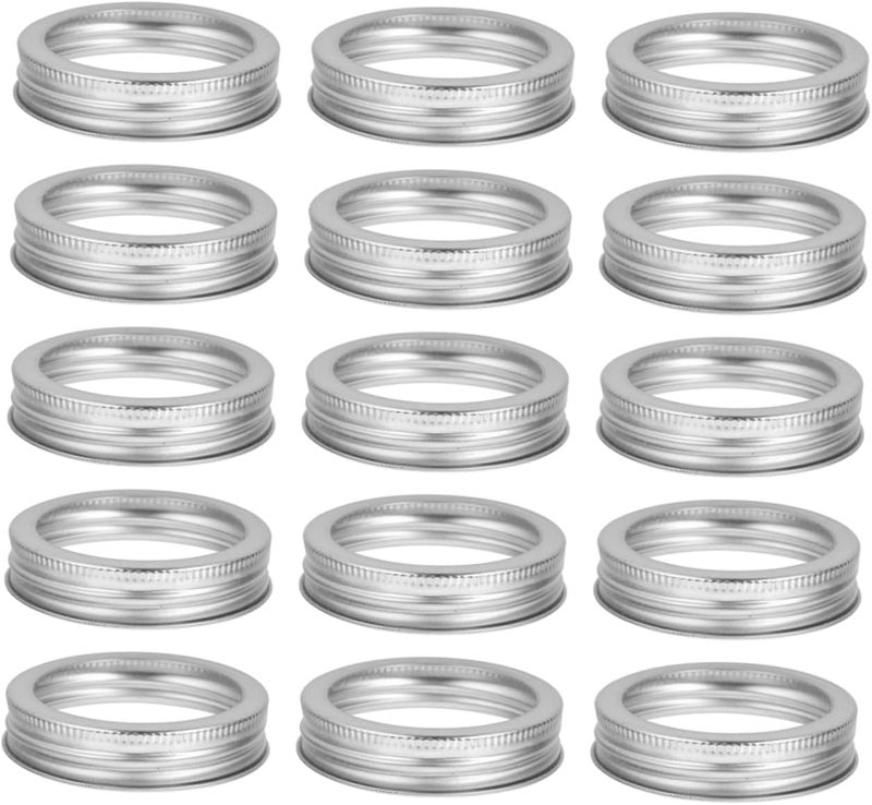 ABOOFAN 20pcs Silver Tinplate Mason Jar Lids Wide Mouth 86mm Reusable Can Sealing Caps Multipurpose Jar Covers for Canning and Food Storage - Image 1