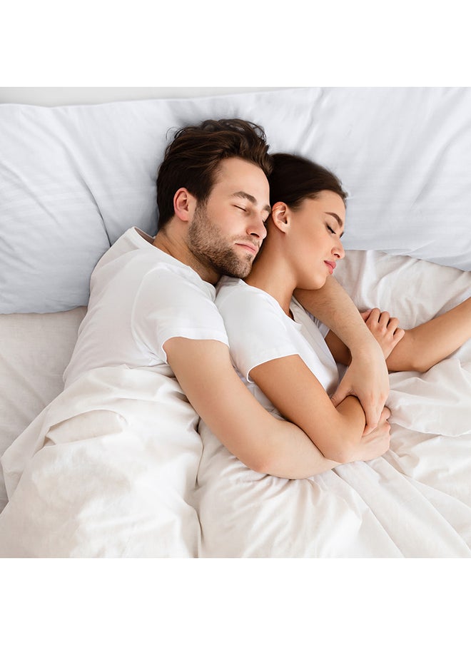 Hotel Linen Klub - Hotel Linen Klub Long Body 1Pc Stripe Pillowcase - 100% Microfiber  with envelope closure, Soft and Durable Quality, Size : 45 x 125cm , White - Image 1