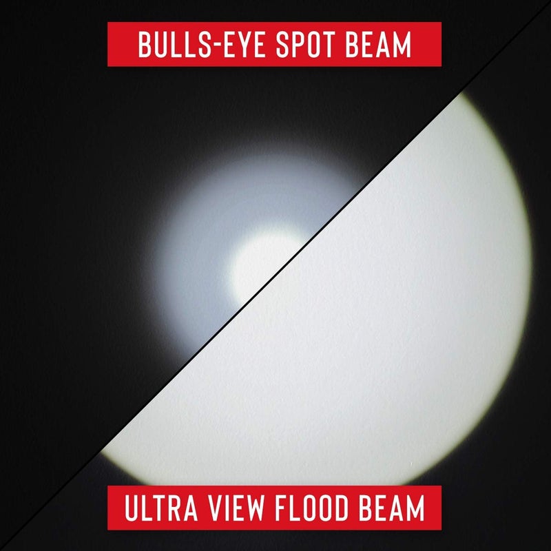 Coast Coast FL85 615 Lumen Dual Color Pure Beam Focusing LED Headlamp with Twist Focus Hinged Beam Adjustment Hard Hat Compatibility and Reflective Strap Red  - Image 3