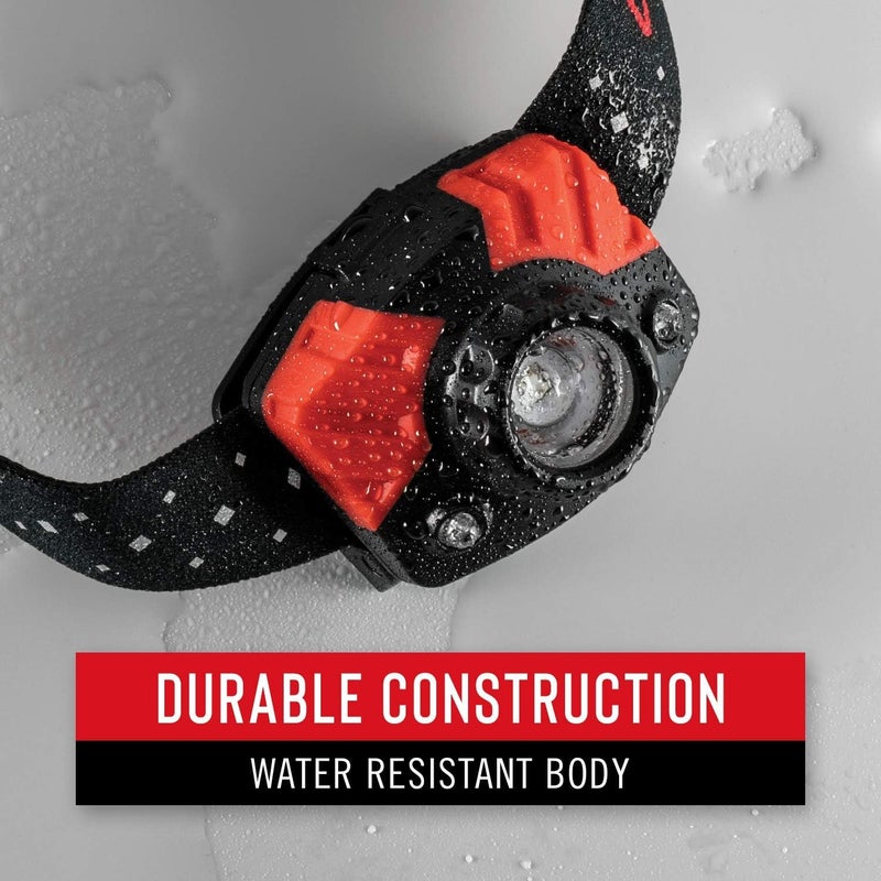 Coast Coast FL85 615 Lumen Dual Color Pure Beam Focusing LED Headlamp with Twist Focus Hinged Beam Adjustment Hard Hat Compatibility and Reflective Strap Red  - Image 5