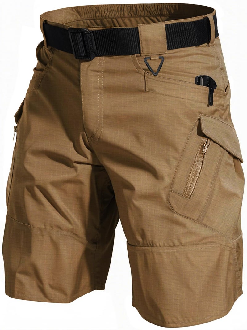 AUTIWITUA Mens Hiking Shorts Waterproof Tactical Cargo Short Pants Quick Dry Work Shorts with Multi PocketsNo Belt
