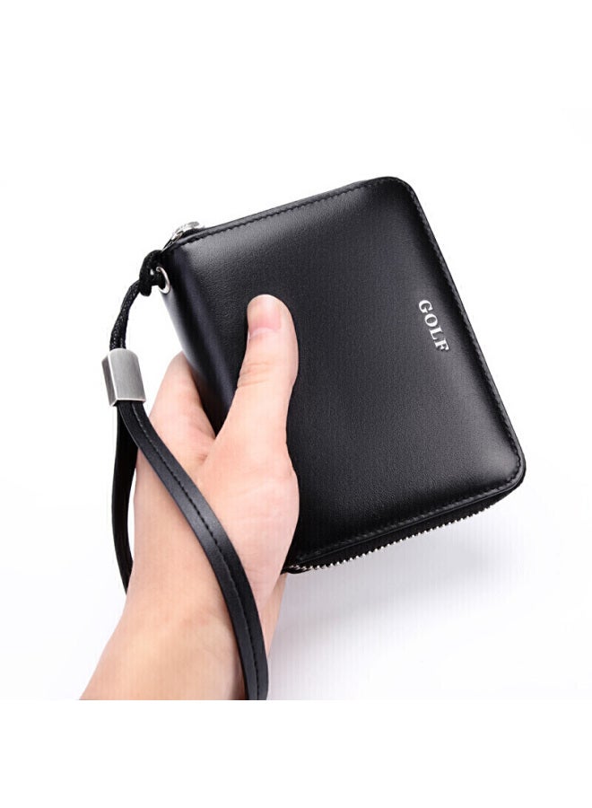 Golf Top-grain Leather Card Holder For Men, Anti-theft Multi-card Slots Bank Card Coin Purse Gift Box Set, Qixi Festival Gift For Boyfriend - Image 4