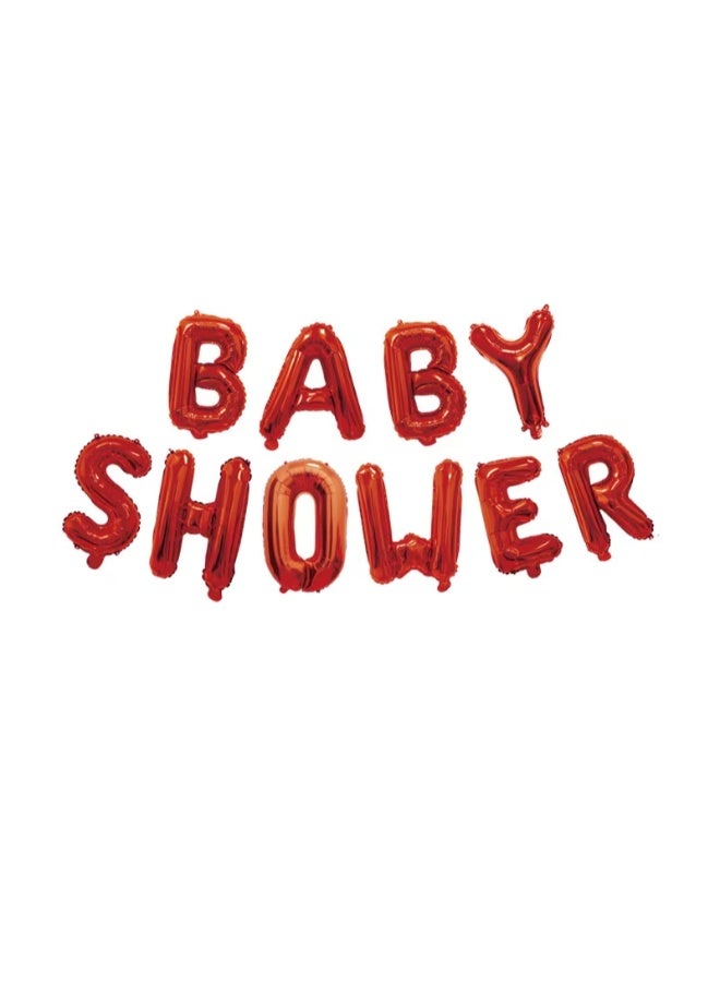 10 PCS Foil Balloons - Baby Shower Alphabet Decorations for Celebrations