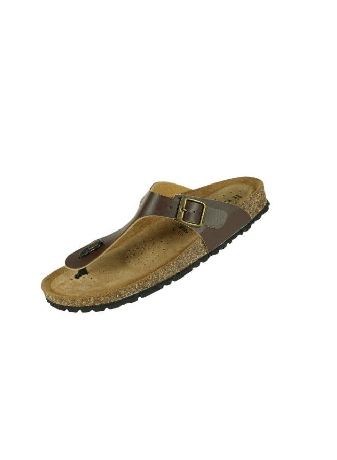 BiOCHIC Biochic Mens Broad Thong Sandals 012-408 230-Maroon  - Image 3