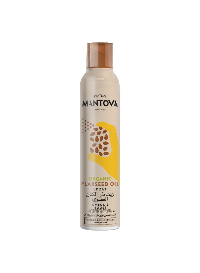Mantova Organic Flaxseed Oil Spray 200ml - Image 1