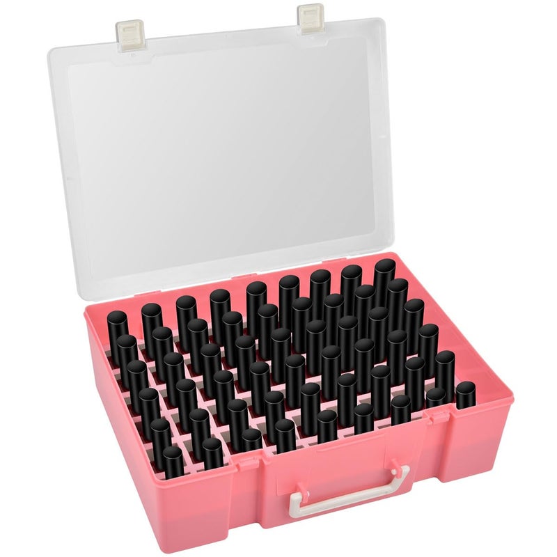ALCYON Universal Nail Polish Holder Organizer Contains 54 Bottles for Gellen for Beetles for Sally Hansen for OPI for Essie and Other Fingernail Polish ONLY A CASEPink
