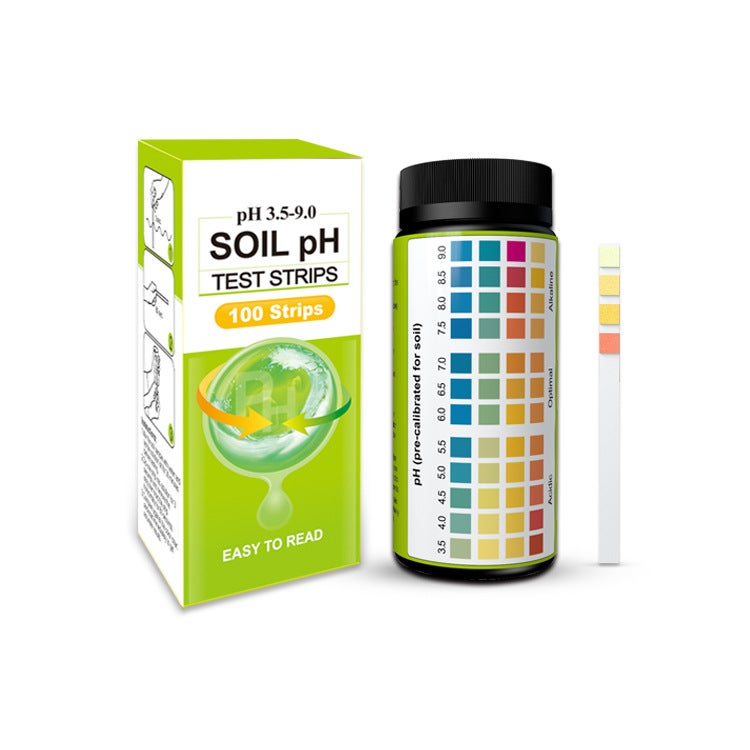 Soil pH Test Strips: 3.5-9 Range, Accurate Fast Reading - Easy To Use Soil Tester for Home Garden, Lawn, Farm, Indoor Outdoor Plants - Image 1
