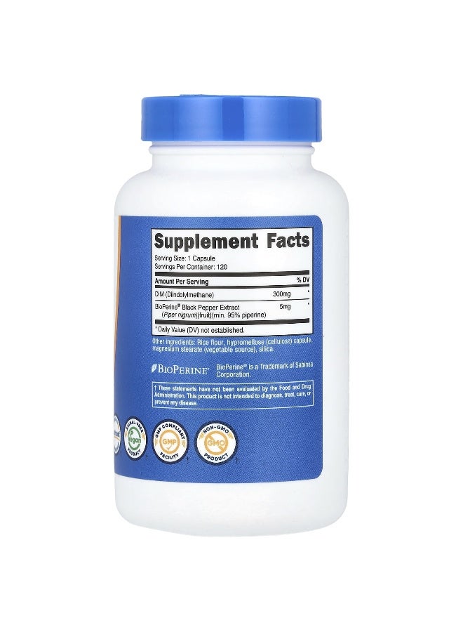 Nutricost نوتريكوست، DIM، 300 ملغ، 120 كبسولة - Image 2