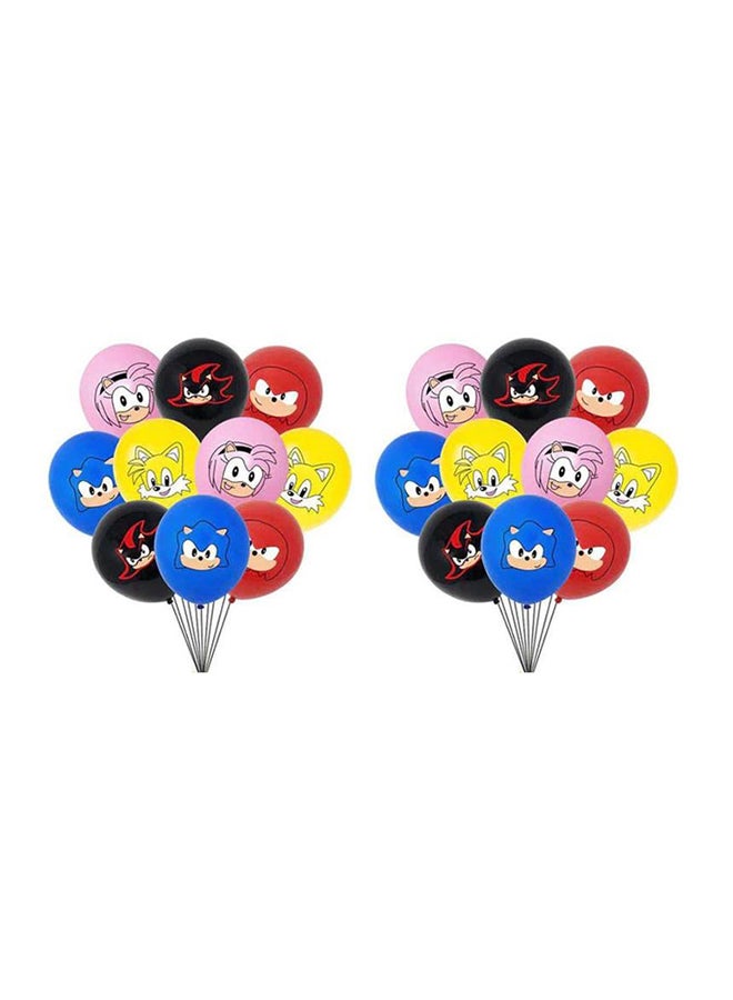 Loquat 20-Piece Sonic The Hedgehog Balloons Set - Image 1