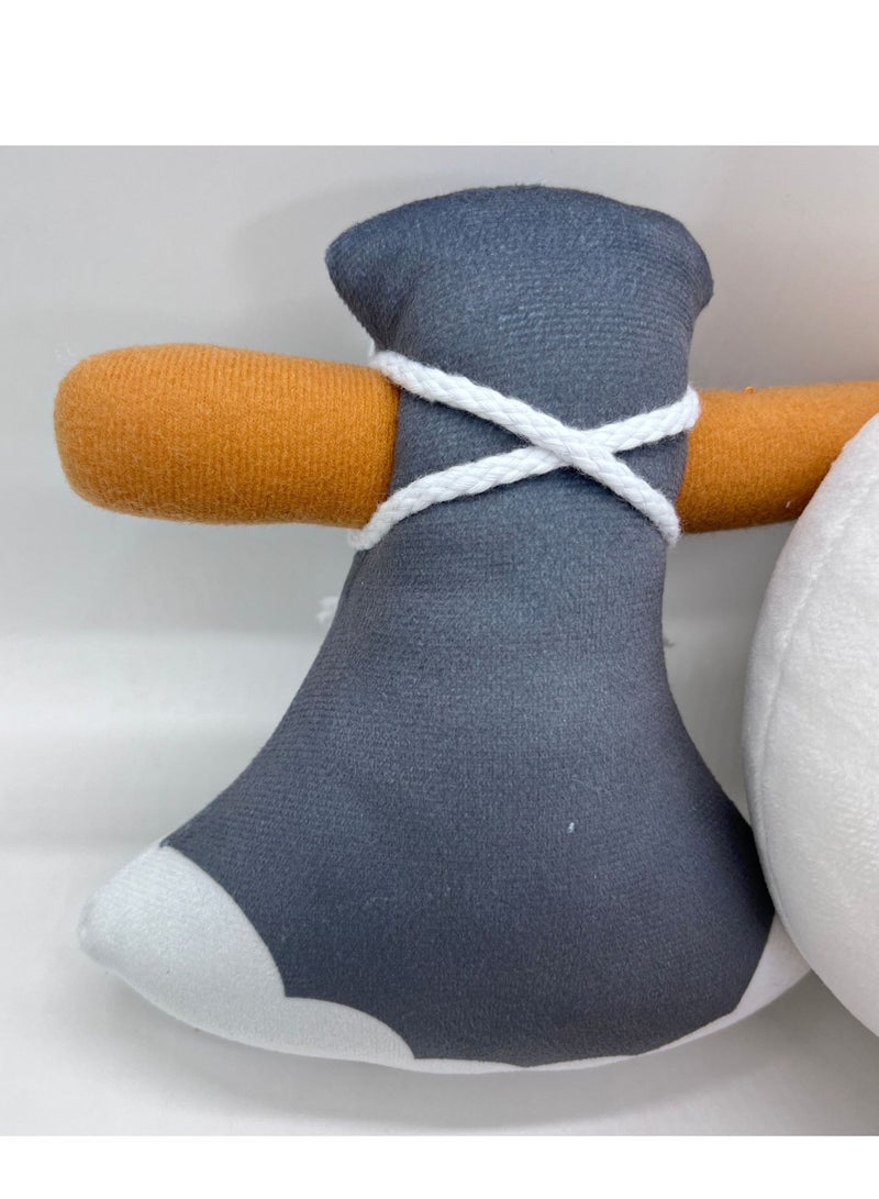 (33cm*22cm)Battle Cats game peripheral doll cat battle plush toy gift cat battle animal cushion cute doll sleeping pillow sofa cushion (1 cat) - Image 3